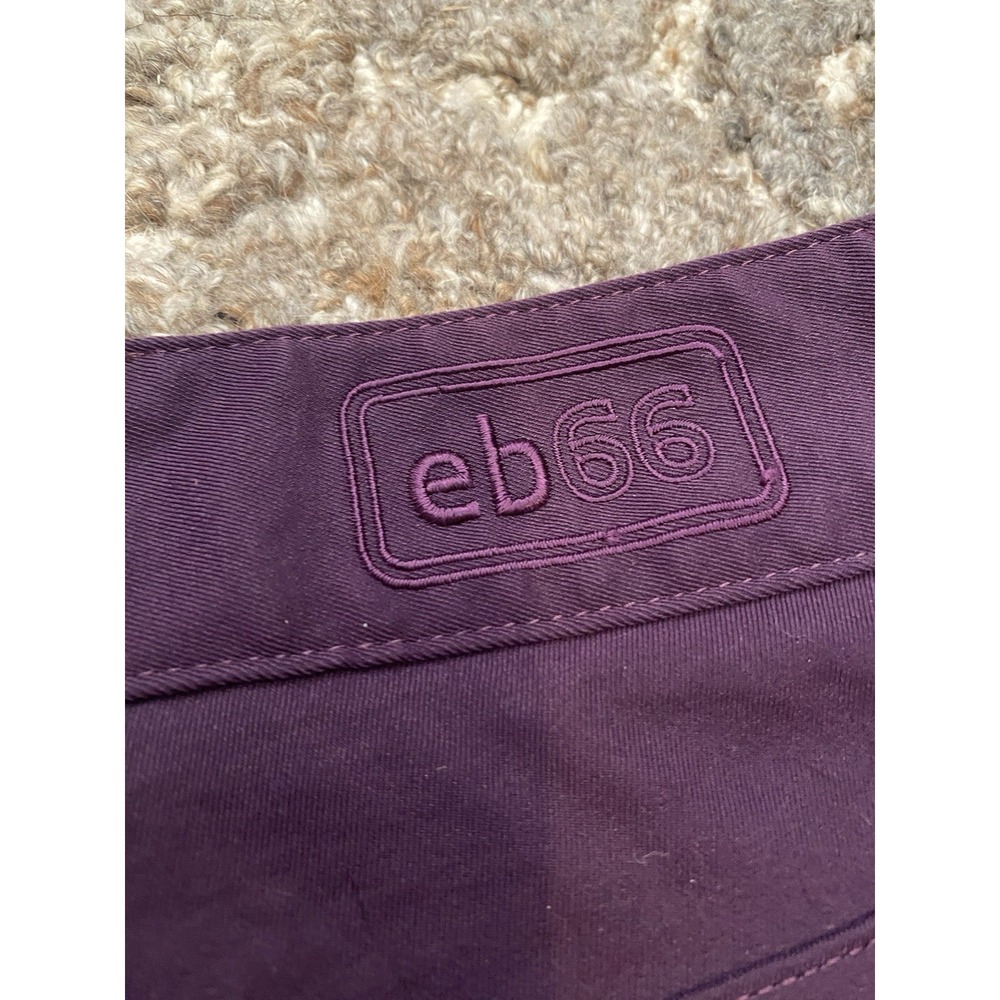 Peter Millar Pants Mens 36x32 Purple Polyester Golf Khaki EB66 5 Pocket Chino - Picture 7 of 7